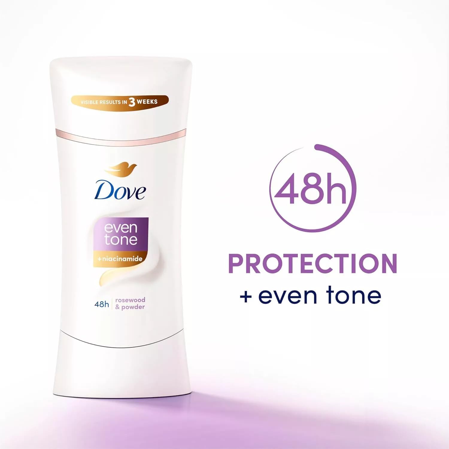 Dove Even Tone held in hand for scale and convenient size