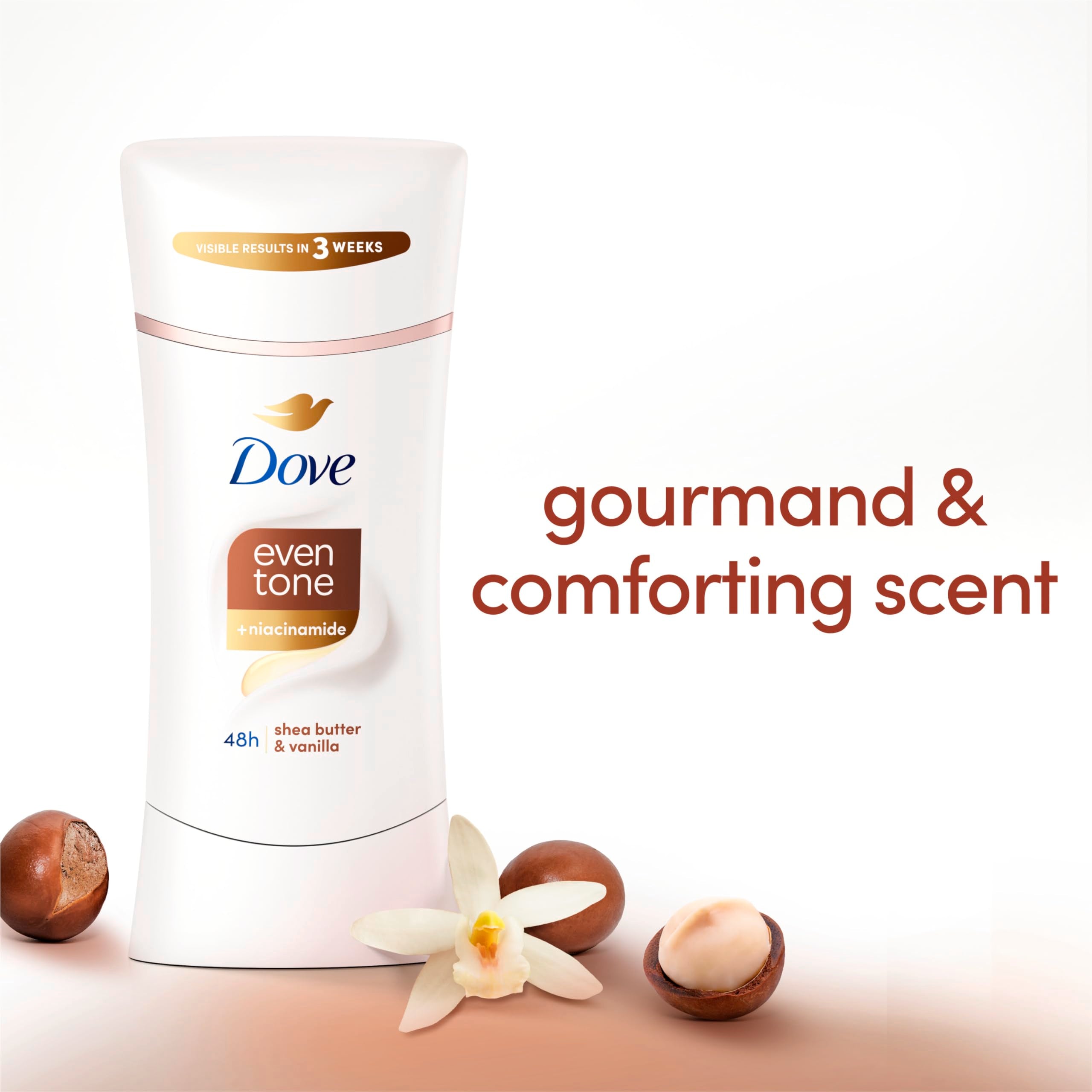 Dove even tone texture cream detail highlighting moisturizing shea butter effect