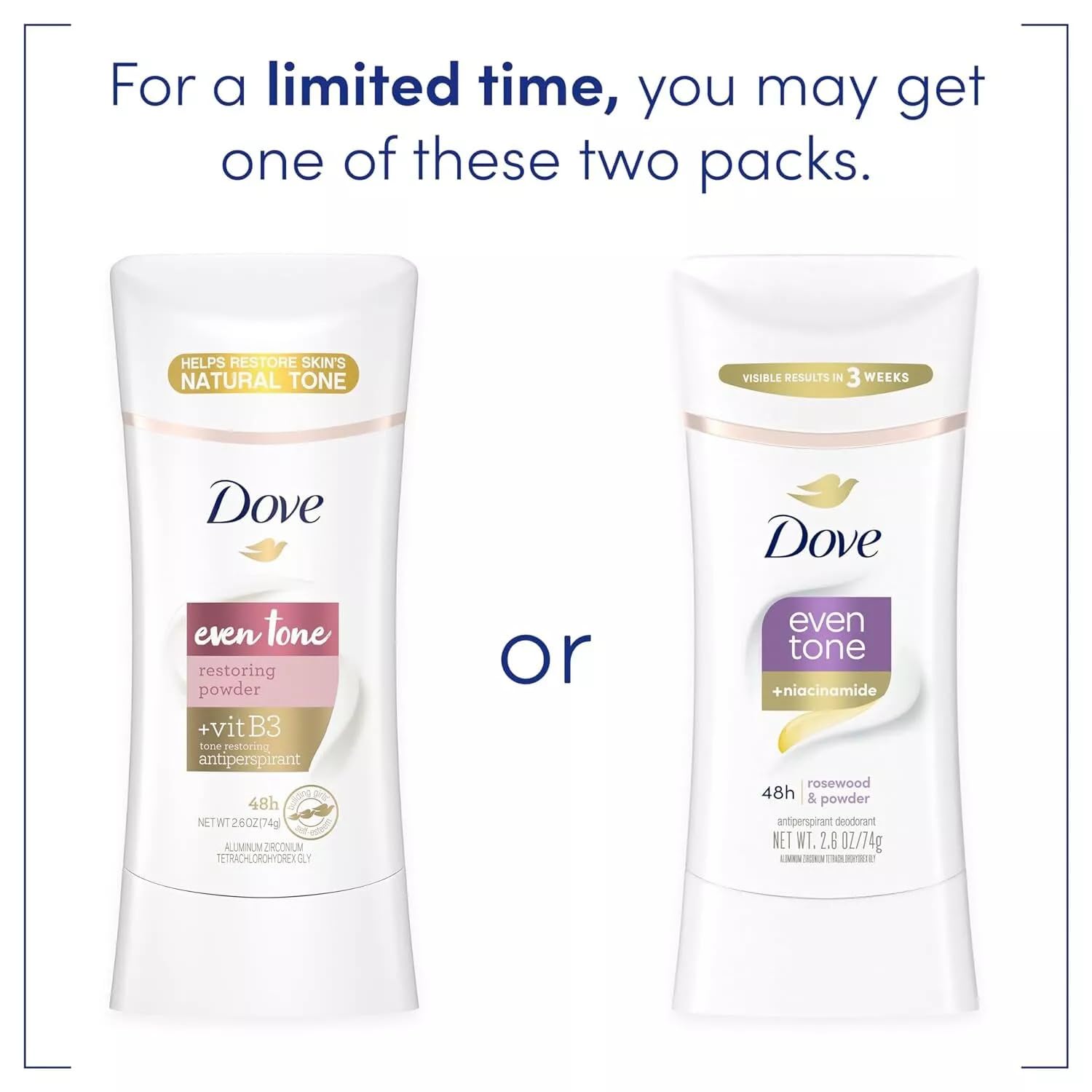 Dove Even Tone texture swatch on skin illustrating non-staining finish
