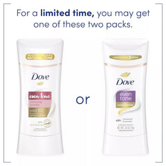Dove Even Tone texture swatch on skin illustrating non-staining finish