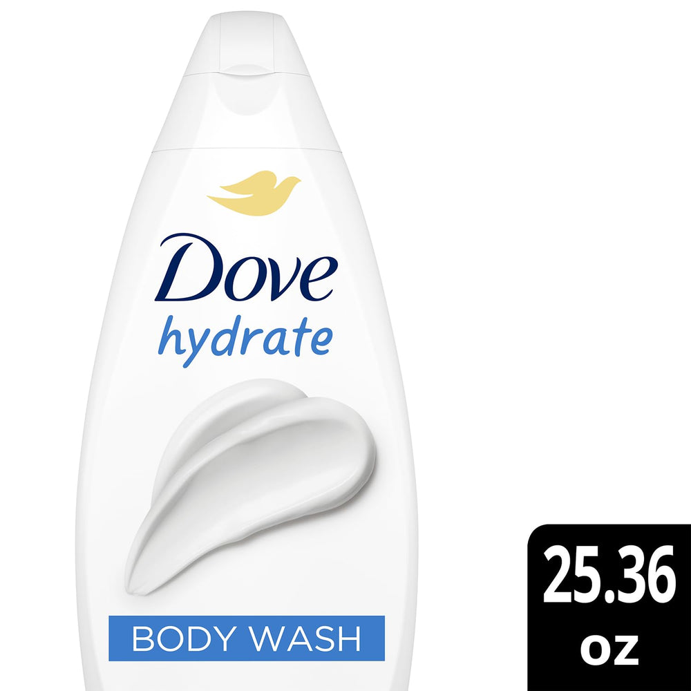 Dove Hydrate creamy lather texture on skin for moisturizing feel