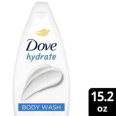 Dove Hydrate rich lather in hand demonstrating gentle cleansing benefit