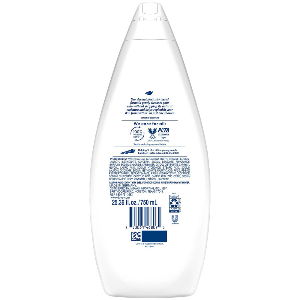 Dove Hydrate pump closeup demonstrating easy dispensing and control