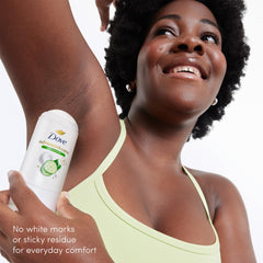 Dove application in hand demonstrating easy use and long-lasting protection benefit