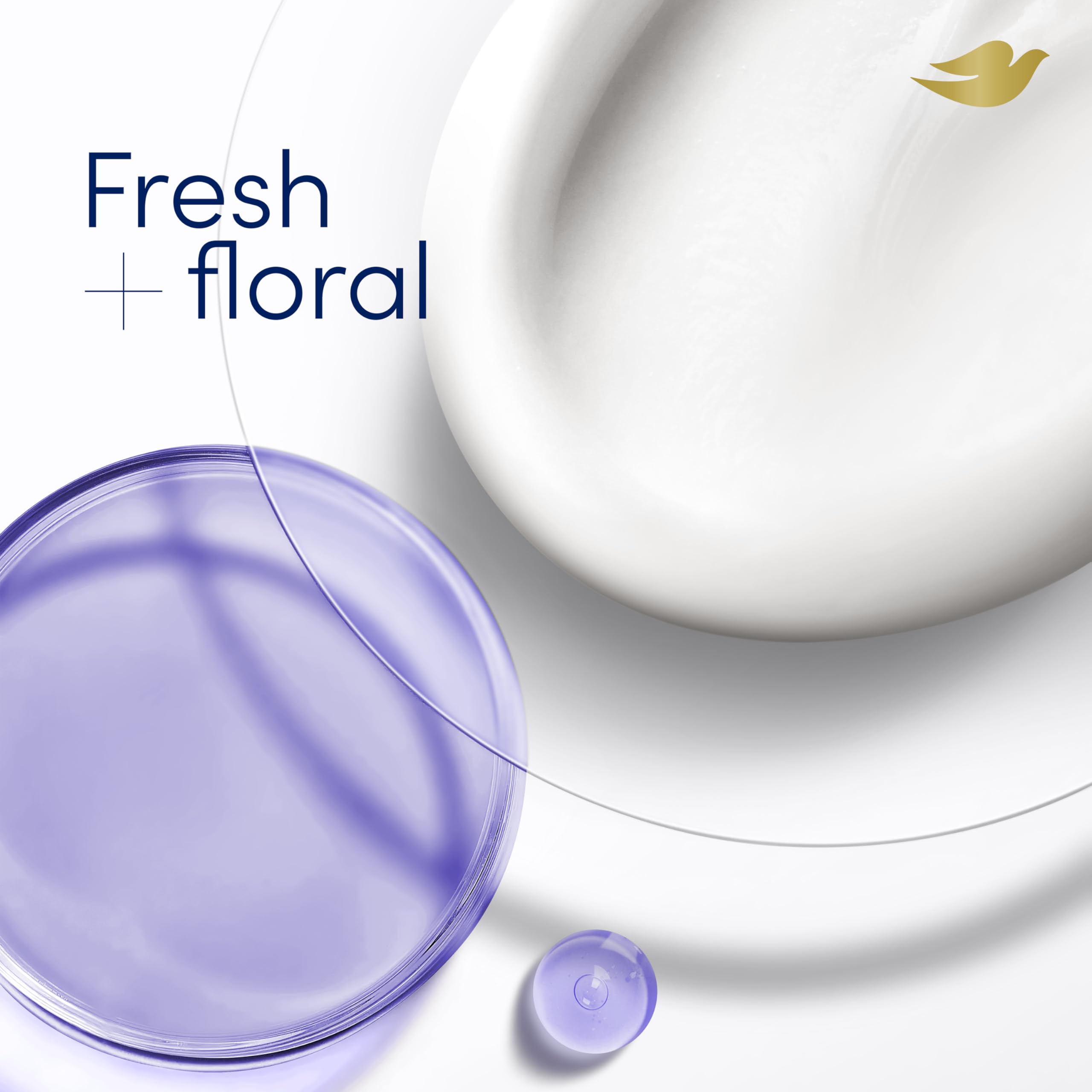 Hand applying Dove Sheer Fresh demonstrating precise application and no-mess benefit