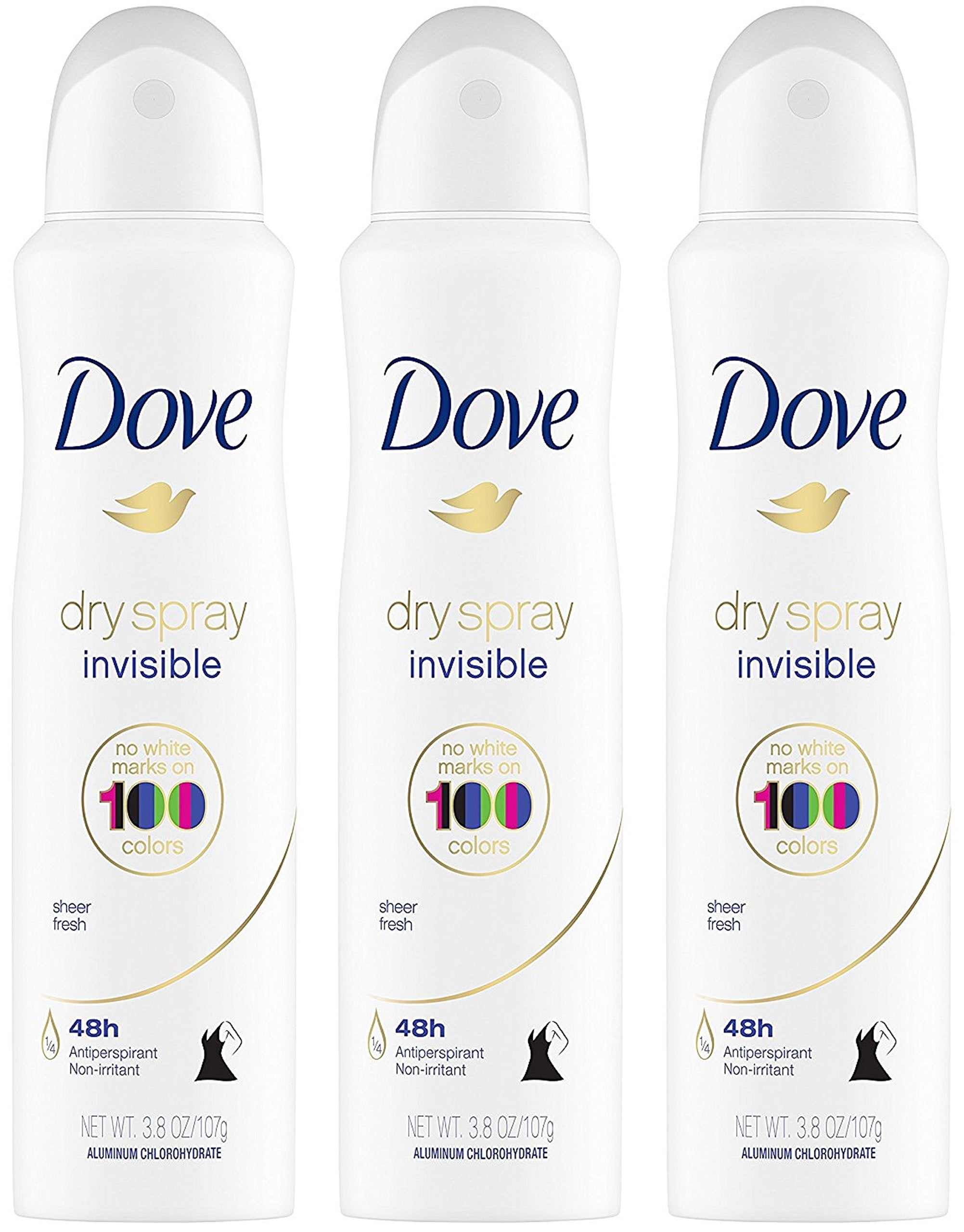 Dove front packaging showing sleek can and product name for clarity