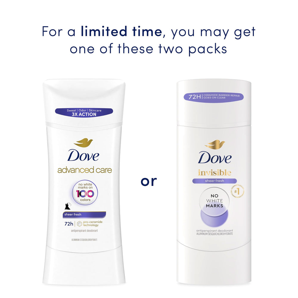 Close-up of Dove stick texture illustrating smooth glide and quick-dry benefit