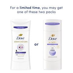 Close-up of Dove stick texture illustrating smooth glide and quick-dry benefit