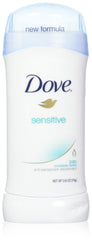 Dove invisible solid front packaging shows six sticks and clear labeling offering convenience