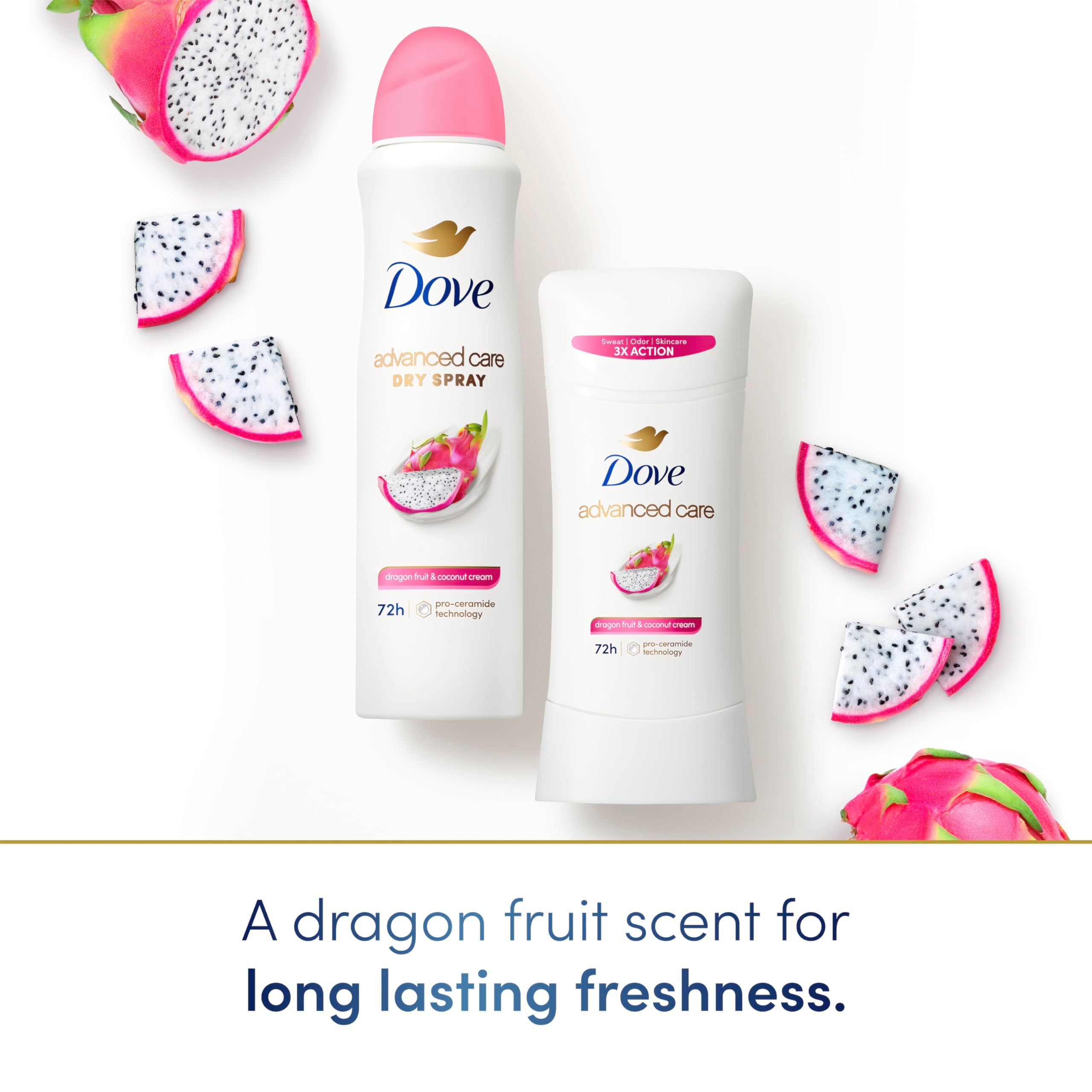 Dove ingredient label close-up showing directions and caring formula