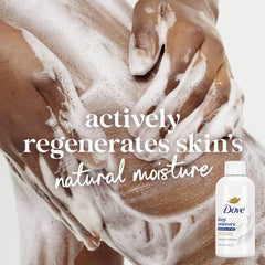 Dove creamy lather texture close-up for moisturizing feel