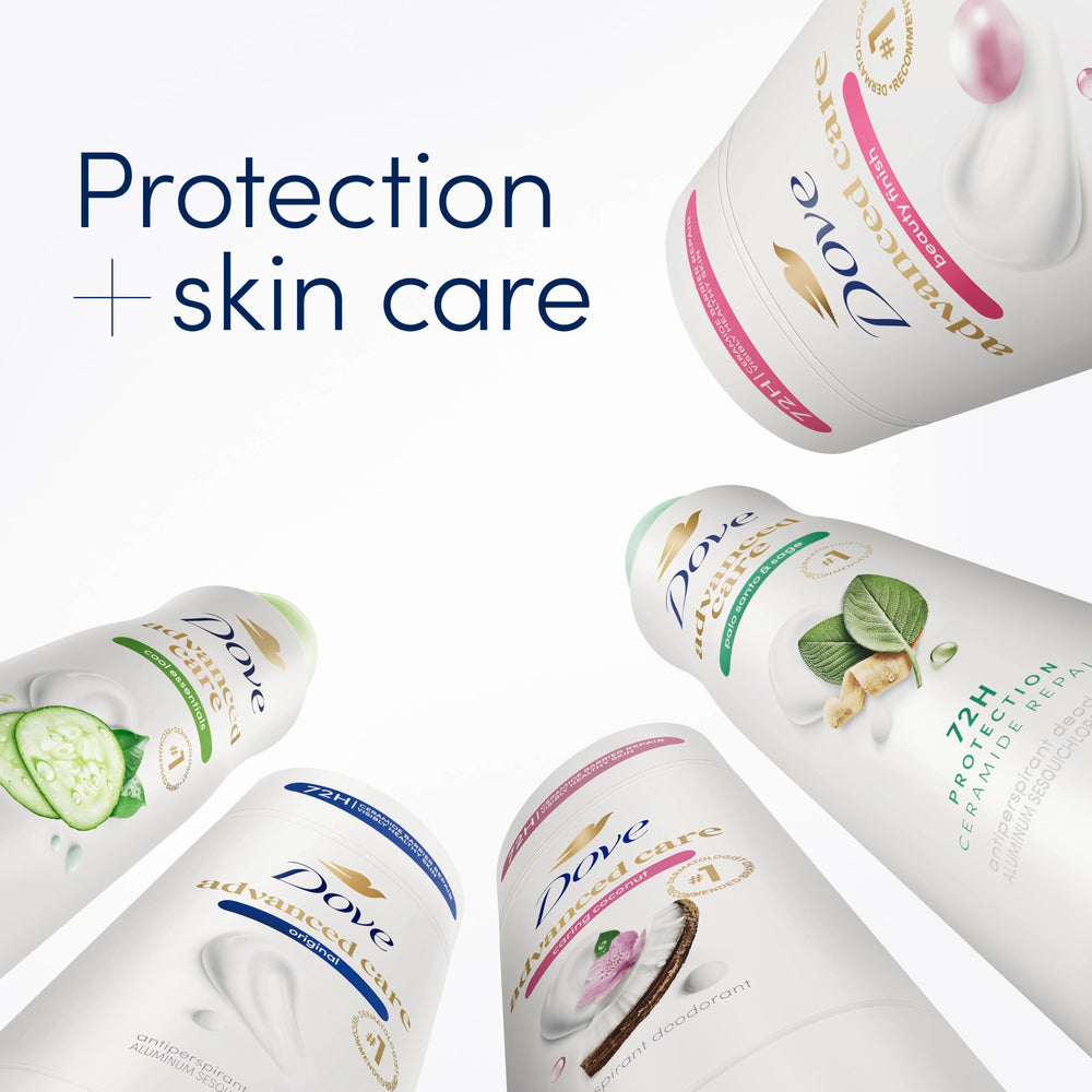Dove Lavender Fresh on a nightstand implying overnight care and enhanced skin replenishment