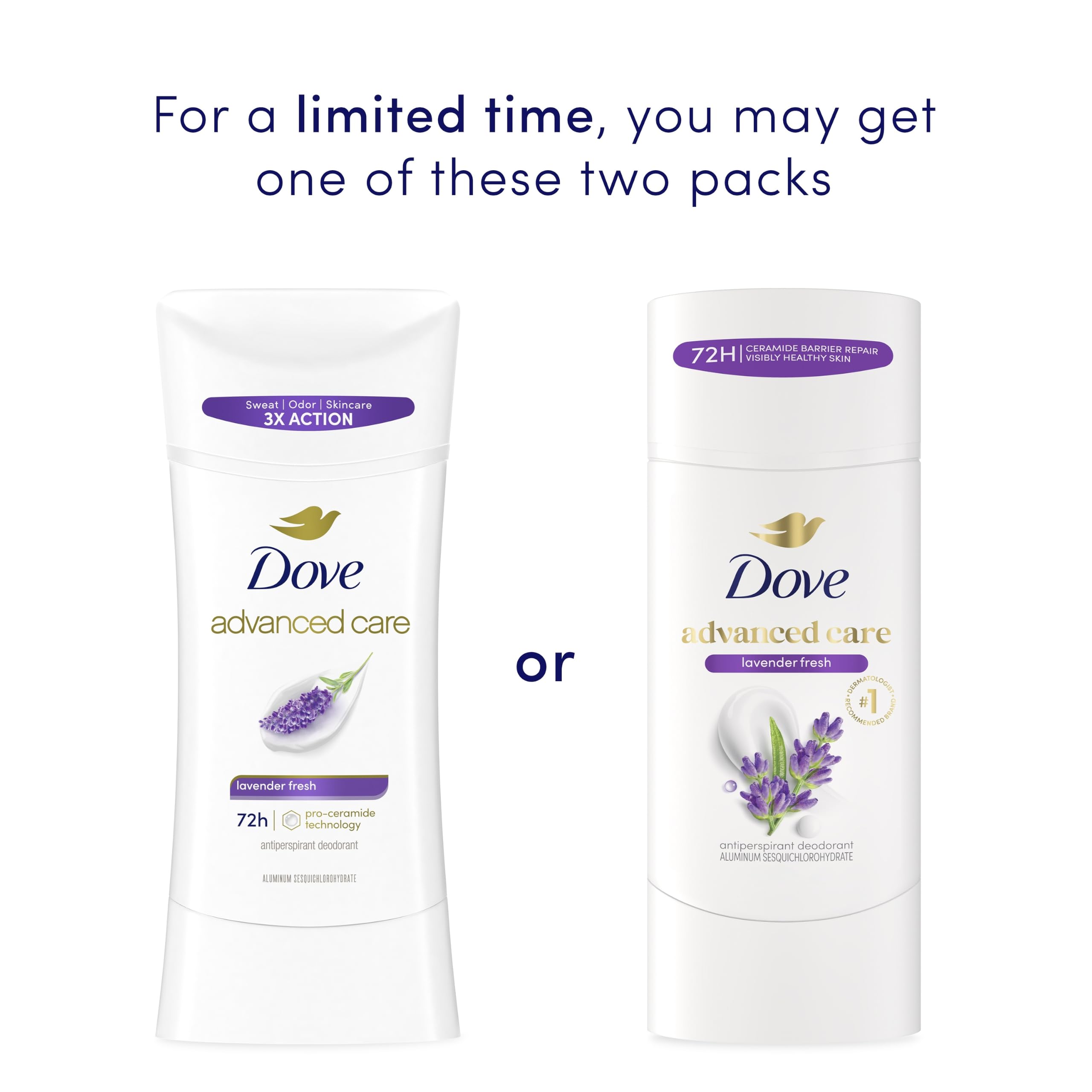 close-up of Dove Lavender Fresh smooth texture illustrating quick-dry, non-greasy feel