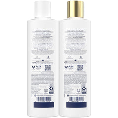 Dove shampoo pump detail highlighting easy dispensing and root lift