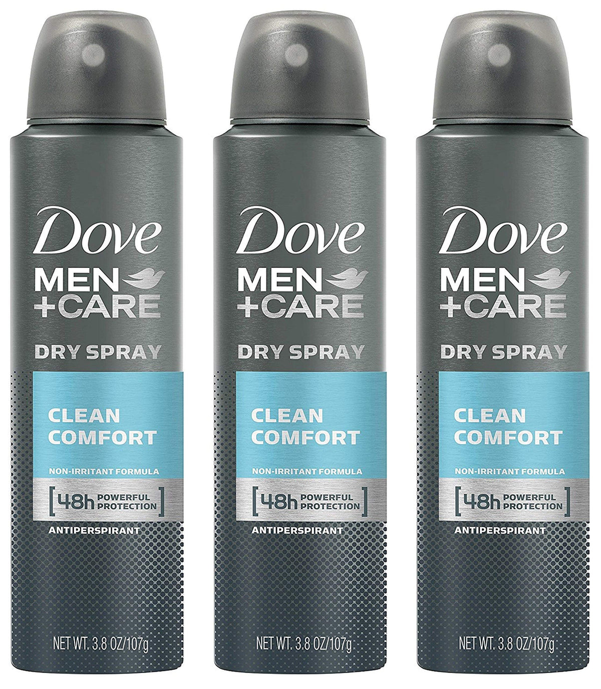 Dove Men + Care front packaging showing clean comfort and benefits
