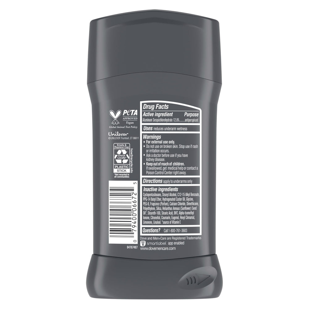 DOVE MEN + CARE open stick texture highlighting smooth glide and comfort