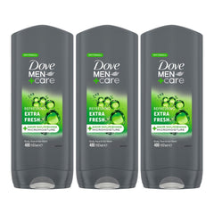 Dove Men+Care front pack showing clean design and fast selection benefit
