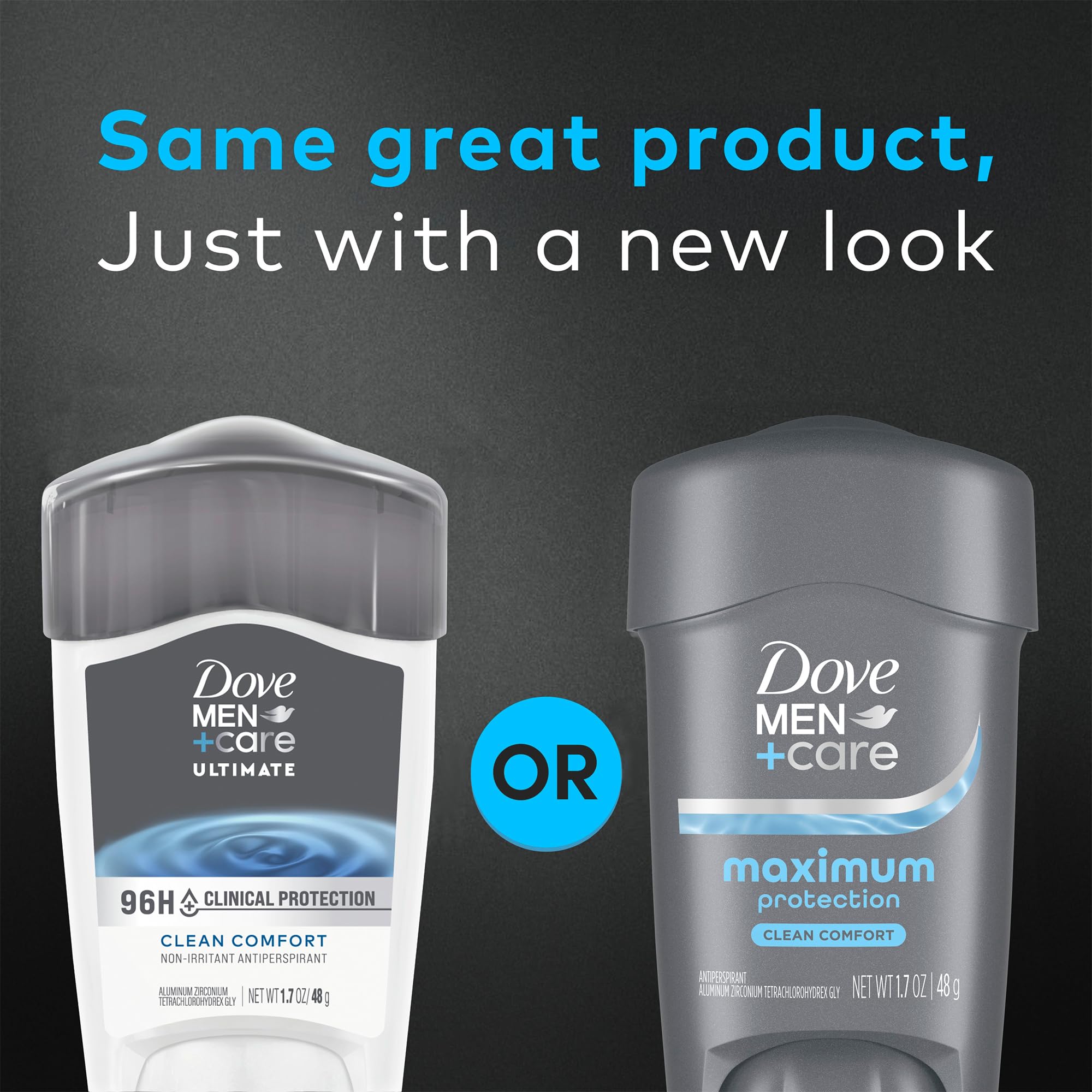 Dove Men+Care label closeup showing ingredients and clear usage directions benefit