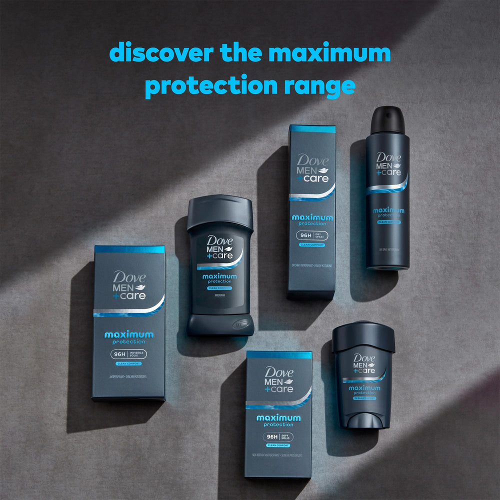 Man applying Dove Men+Care outdoors demonstrating quick dry comfort benefit