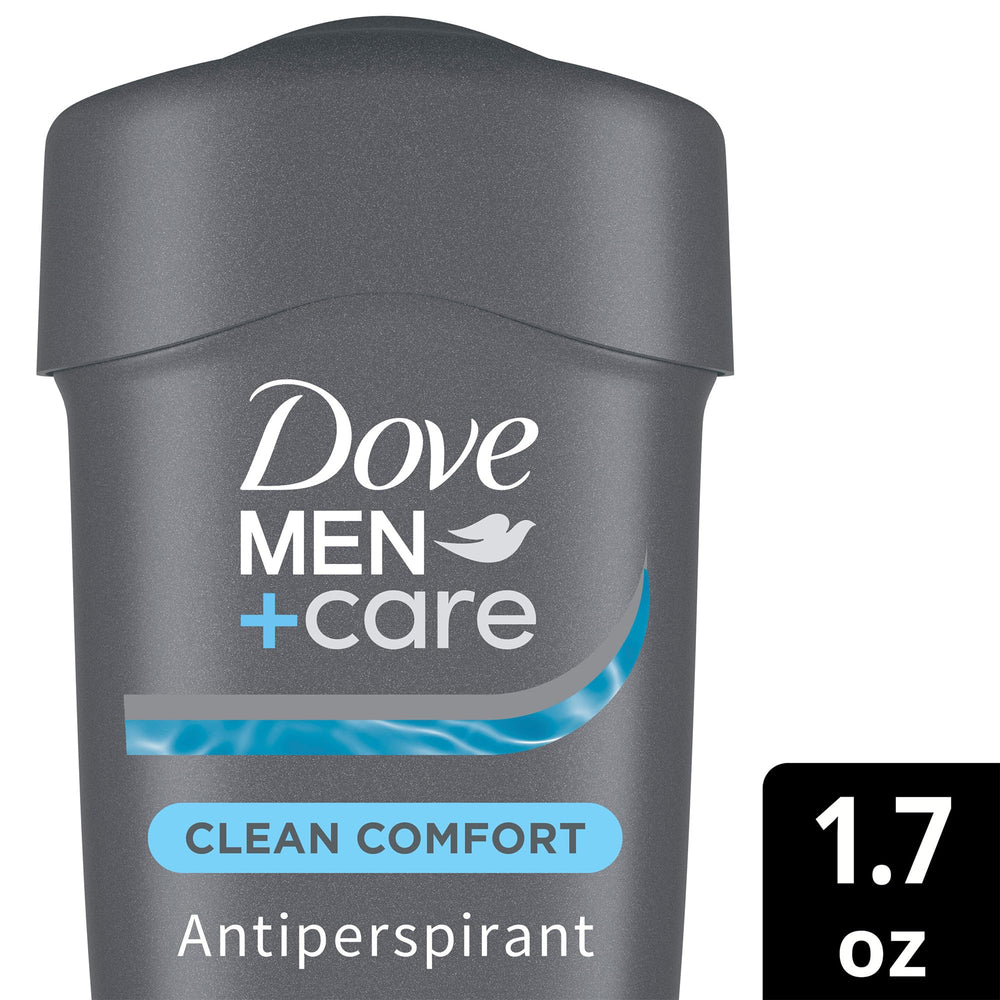 Dove Men+Care back packaging showing directions and clinical protection benefit
