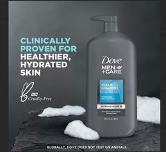 Dove Men+Care foam texture on hand illustrating gentle hydration and lather
