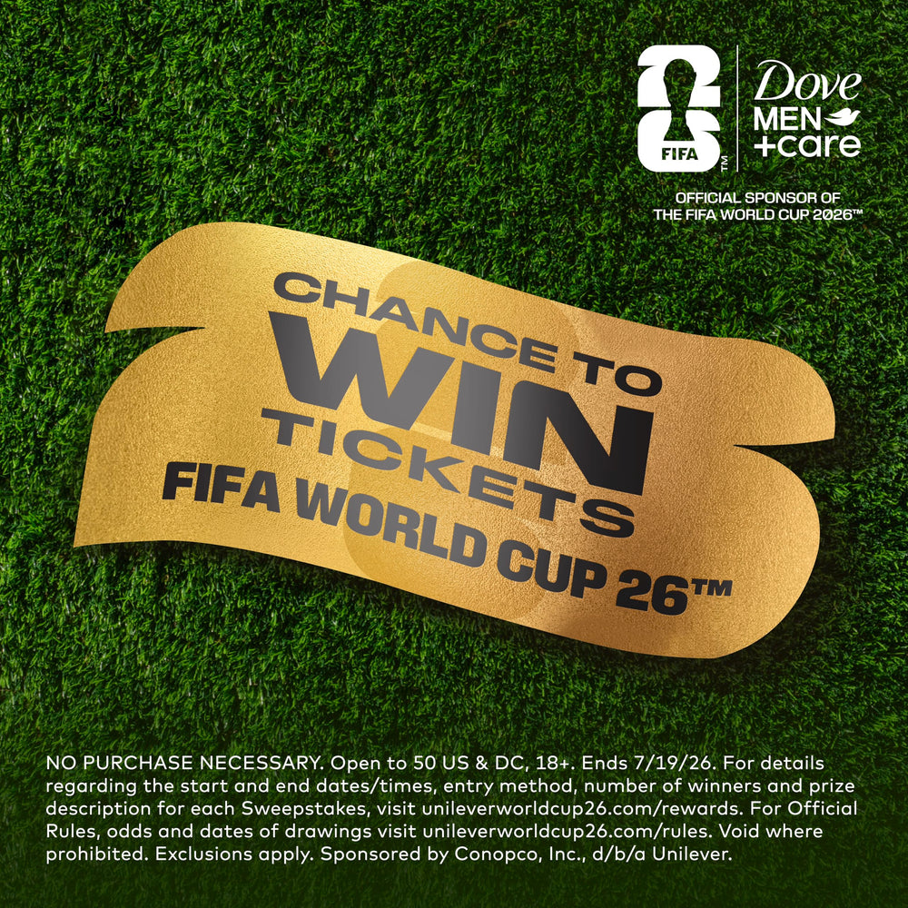Dove Men+Care deodorant stick open showing solid formula for long-lasting protection