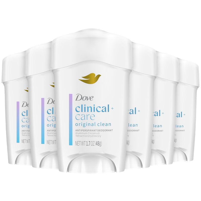 Dove Original Clean six-pack front view showing packaging and scent benefit
