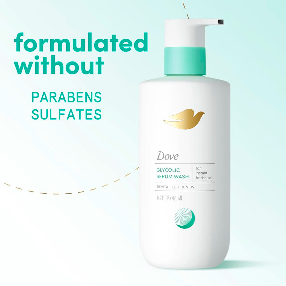 Dove wash next to body lotion illustrating a complete hydrating skincare routine benefit