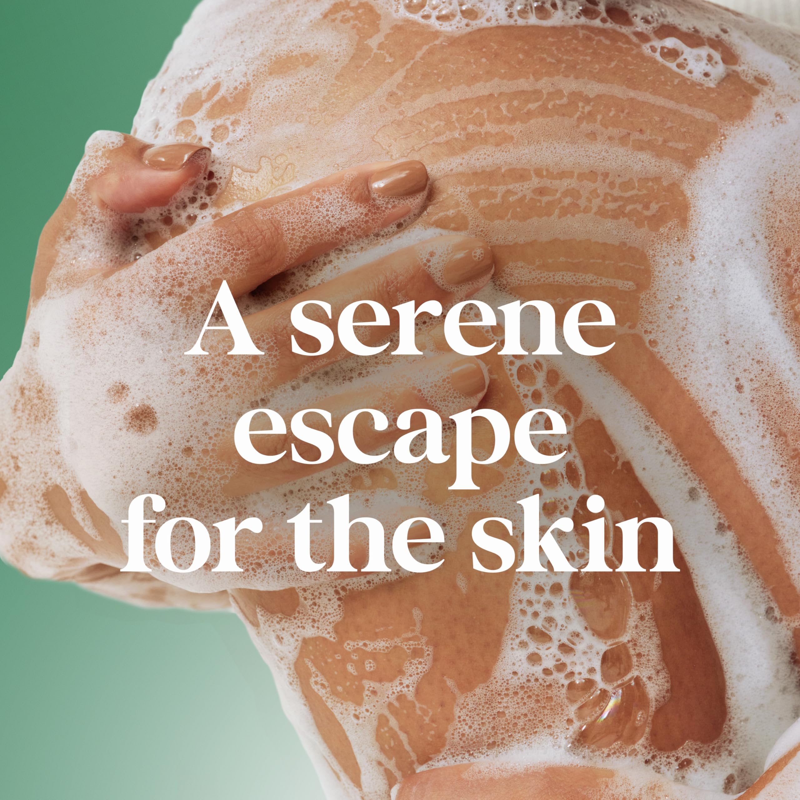 Dove in shower creating rich lather for cleansing and soft skin