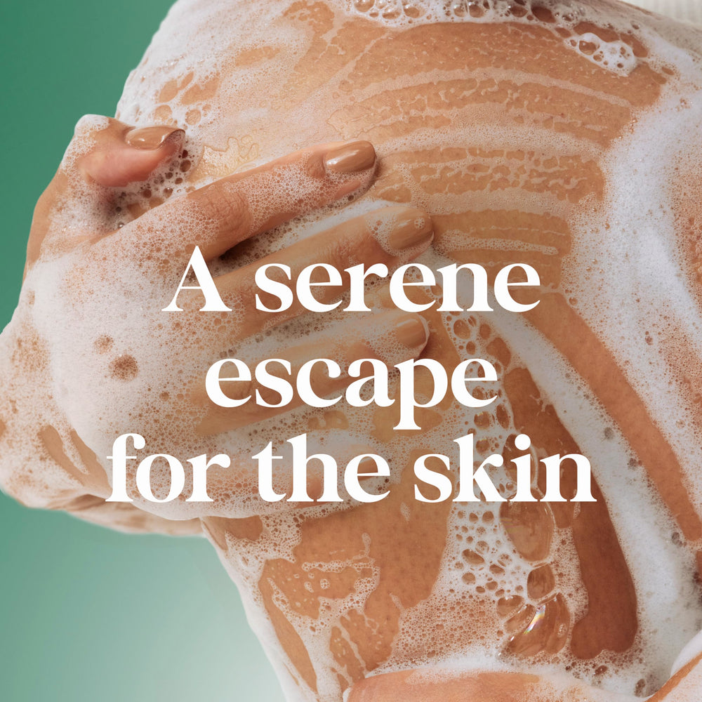 Dove in shower creating rich lather for cleansing and soft skin