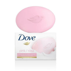 Dove pink beauty bar front packaging showing 16 bars, moisturizing benefit