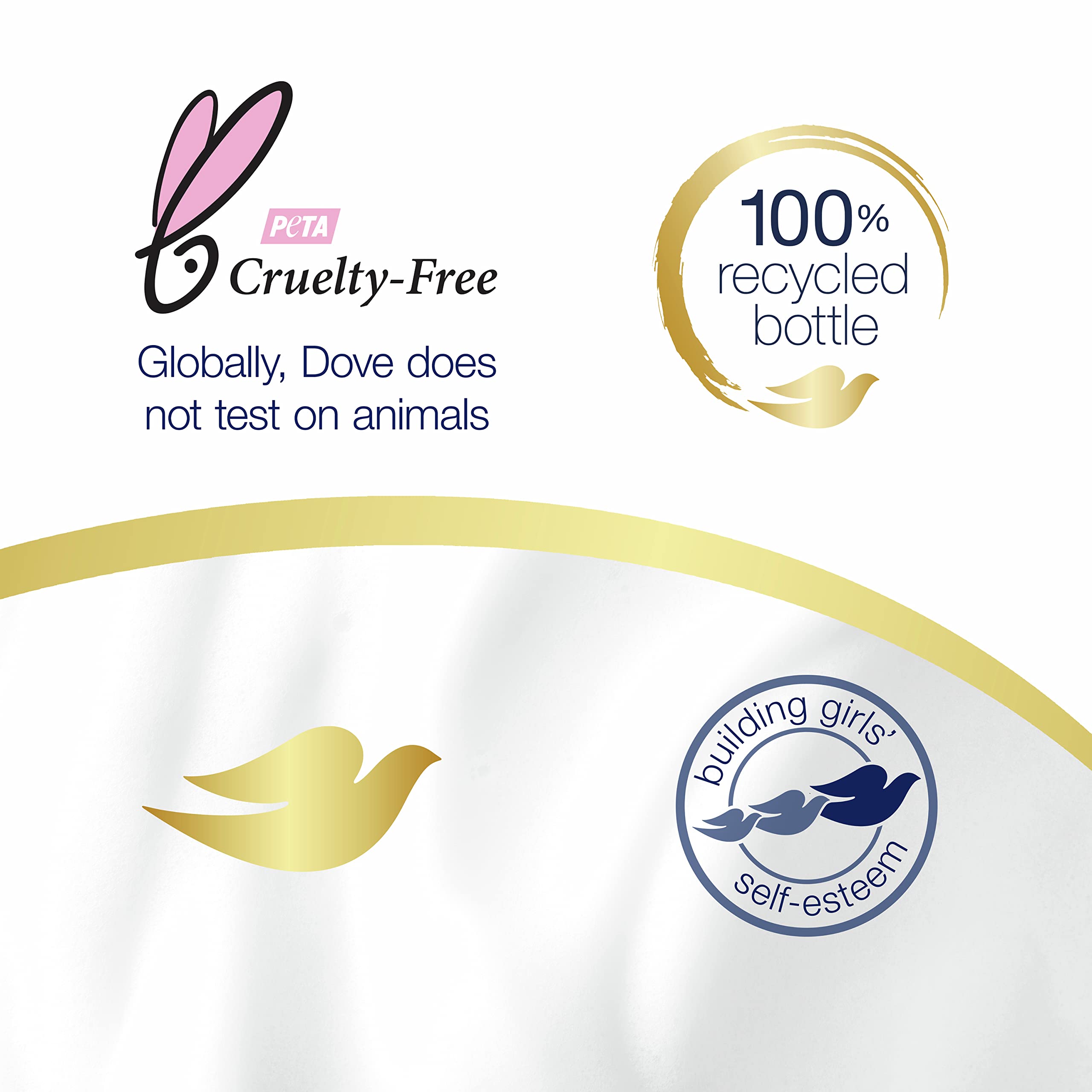 Dove refill pouring demonstration in bathroom showing easy transfer