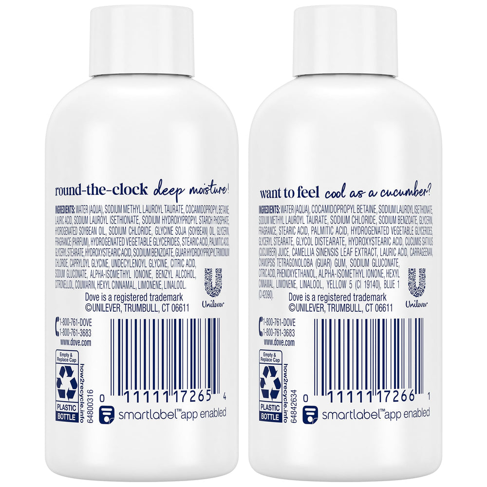 Dove Refresh Cucumber & Green Tea front packaging energizing cleanse