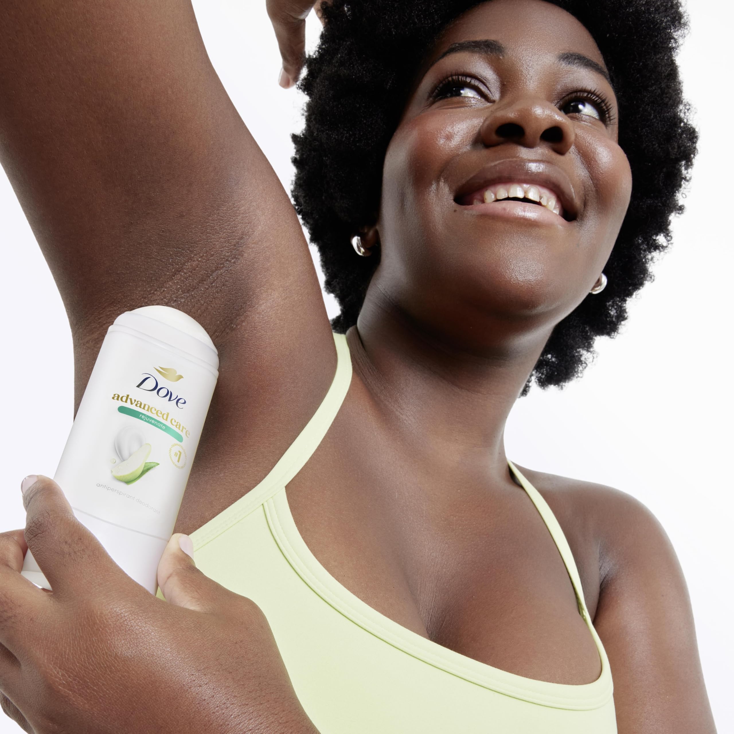 Dove sticks on bathroom shelf showing daily routine refresh convenience