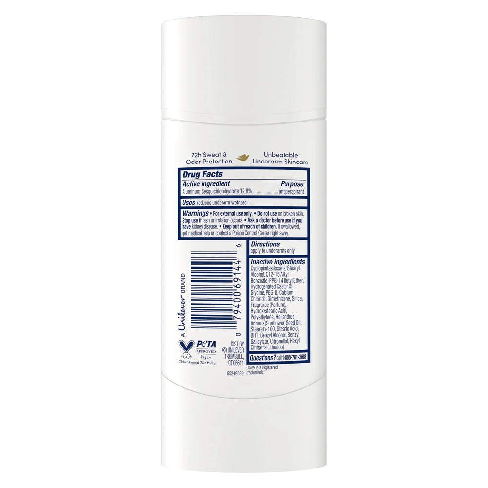 Dove four-pack packaging displayed to highlight value and convenience