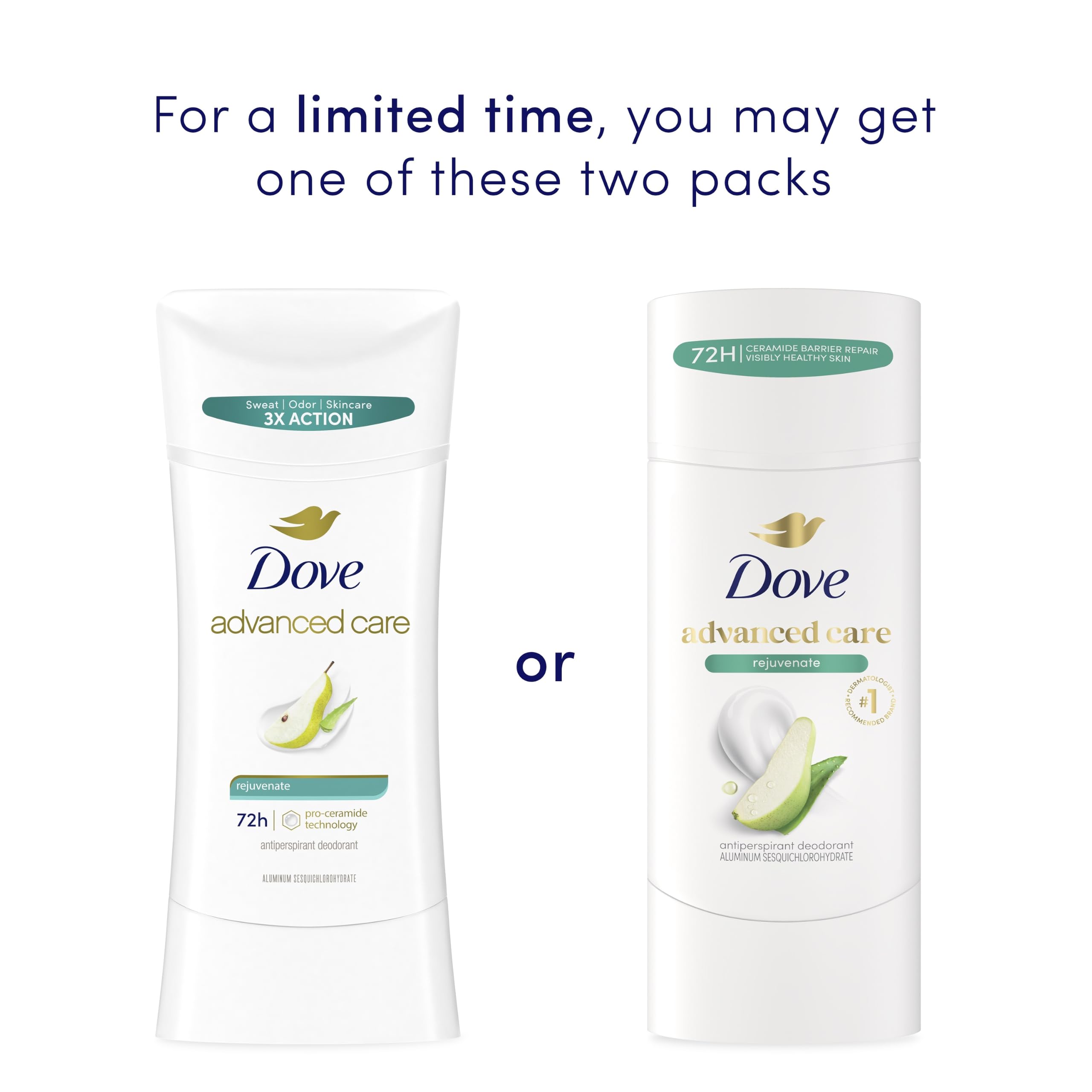 Close-up of Dove stick texture illustrating smooth glide and skin comfort