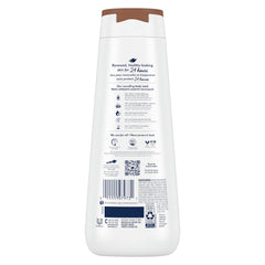 Dove restoring label close-up highlighting MicroMoisture and plant-based moisturizers