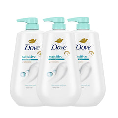 Dove sensitive body wash front packaging showing clean design and benefits