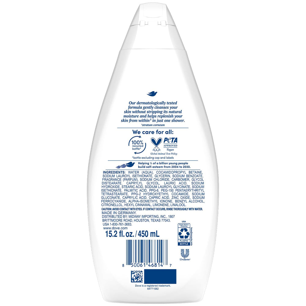 Dove Silky Velvet pump close-up highlighting easy dispensing and convenience