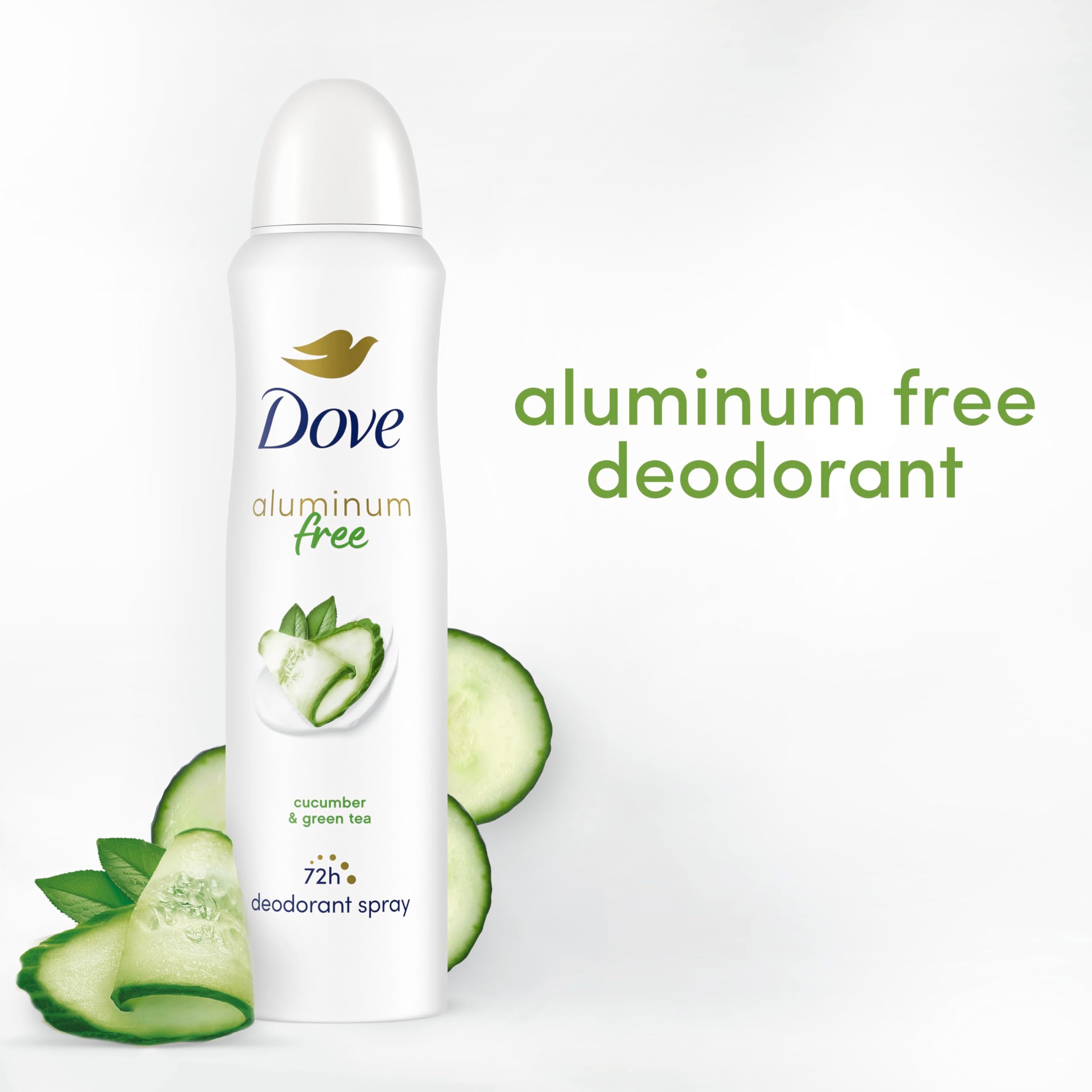 Dove mist spray in air demonstrating quick-dry freshness