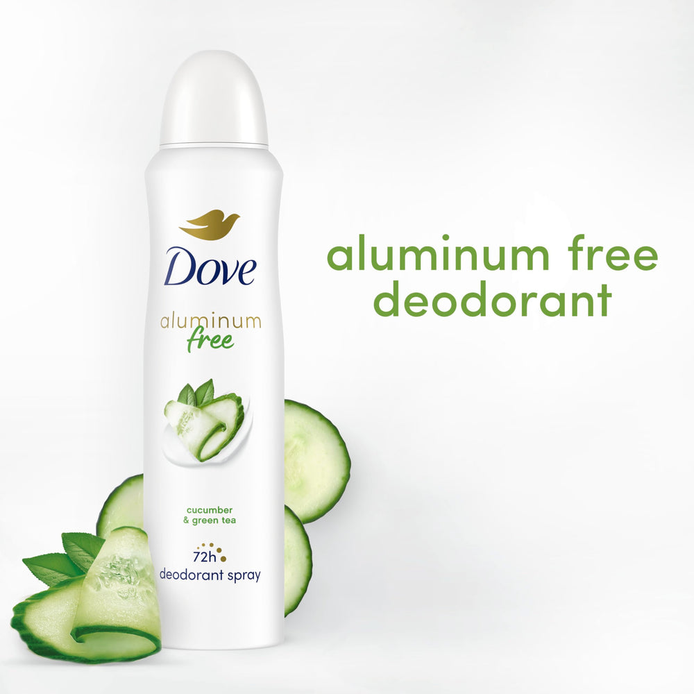 Dove mist spray in air demonstrating quick-dry freshness