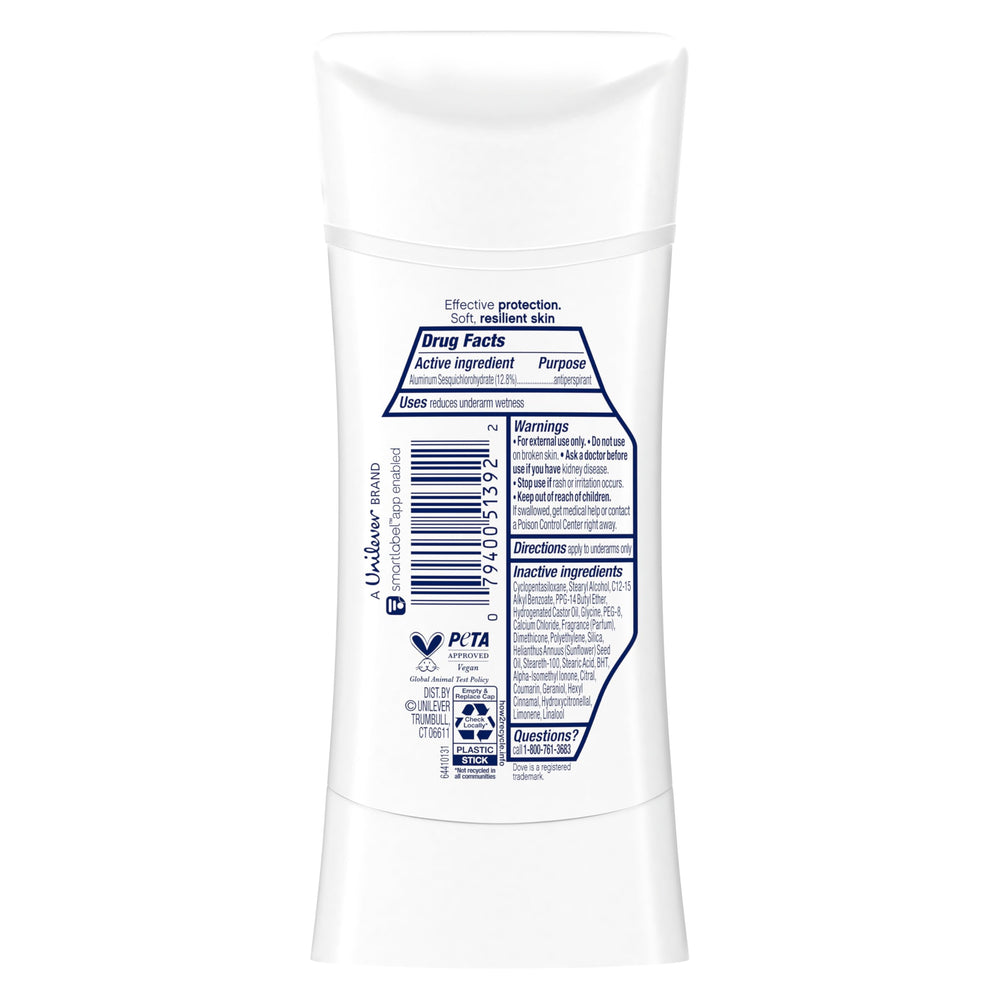 Dove label close-up highlighting Pro Ceramide Technology for skin care