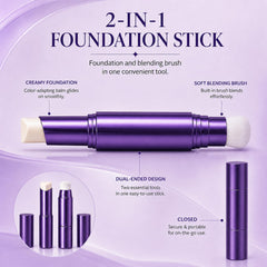 Doxqemi dual-ended stick open highlighting foundation tip and brush