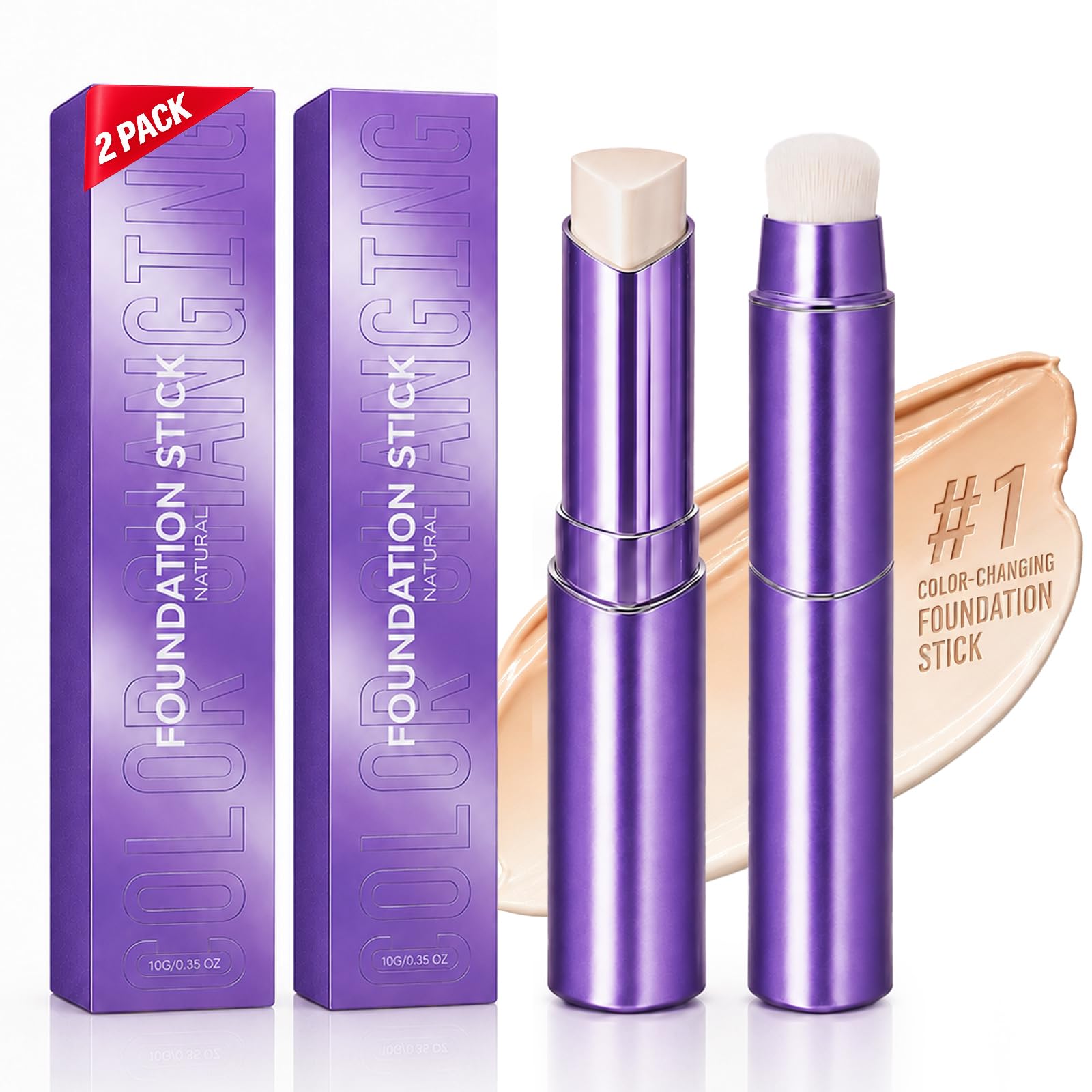 Doxqemi front packaging showing two foundation sticks and brand clarity