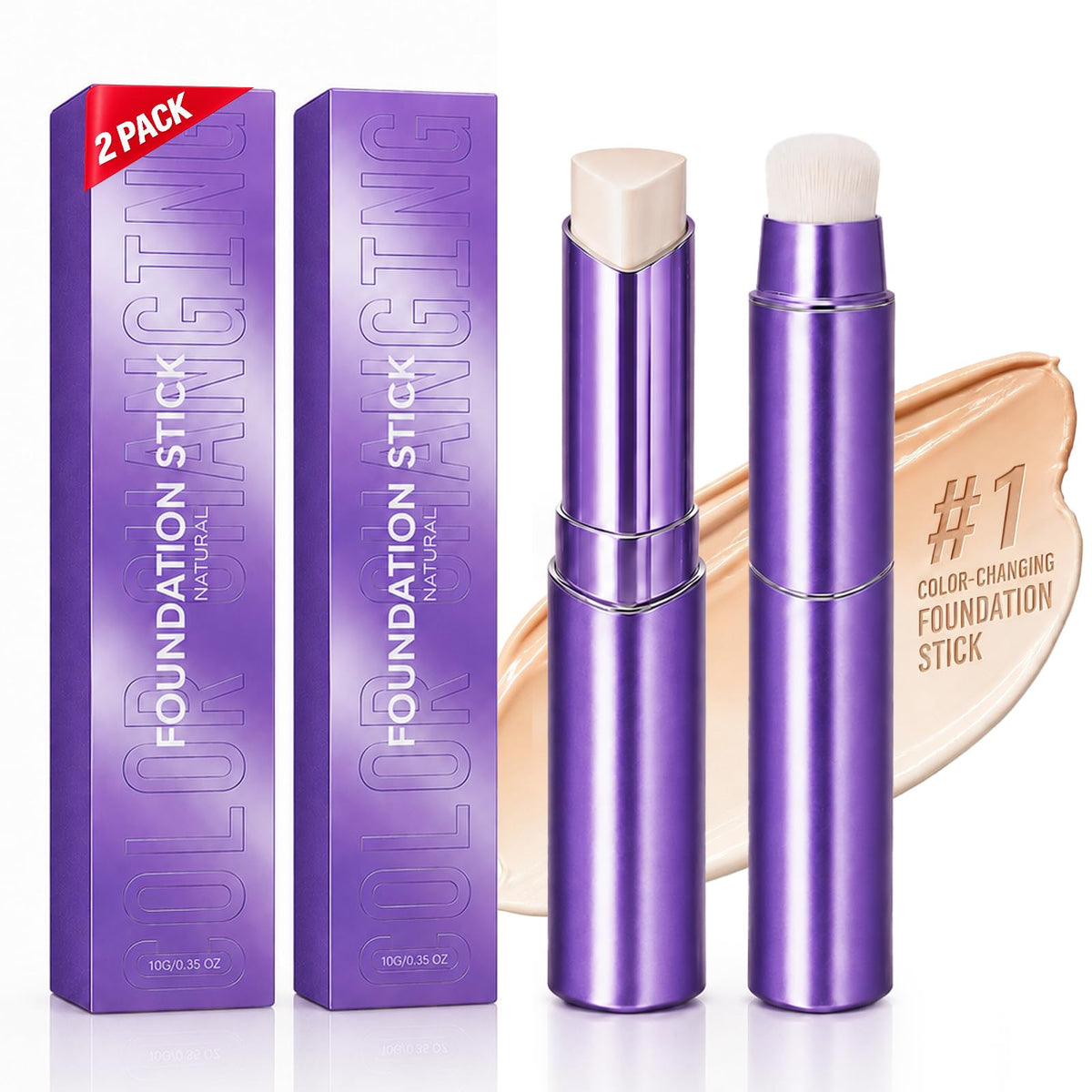 Doxqemi front packaging showing two foundation sticks and brand clarity