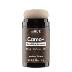 dpHUE front packaging showing medium brown shade and convenient puff applicator