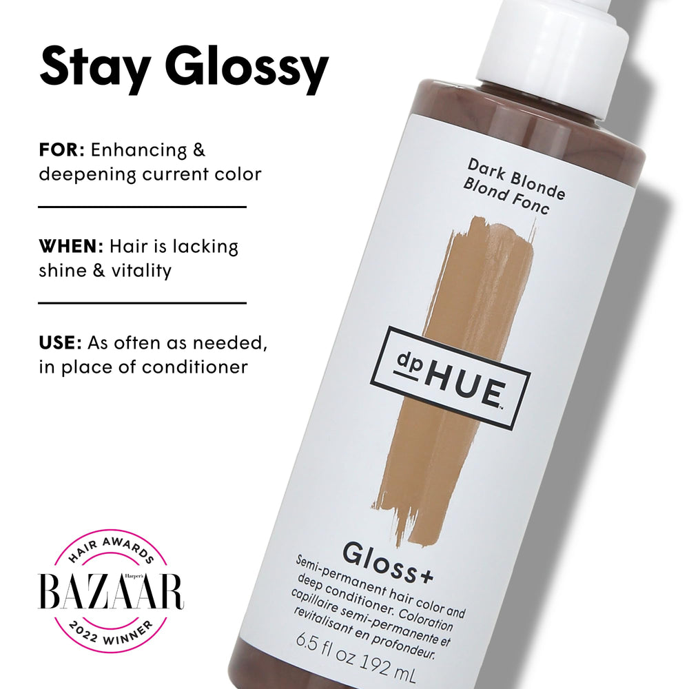 dpHUE gloss texture close-up illustrating smooth conditioning benefit