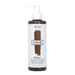 dpHUE front packaging showing Light Brown gloss and easy-use benefit