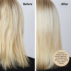 dpHUE in salon being applied to balayage, restores shine benefit
