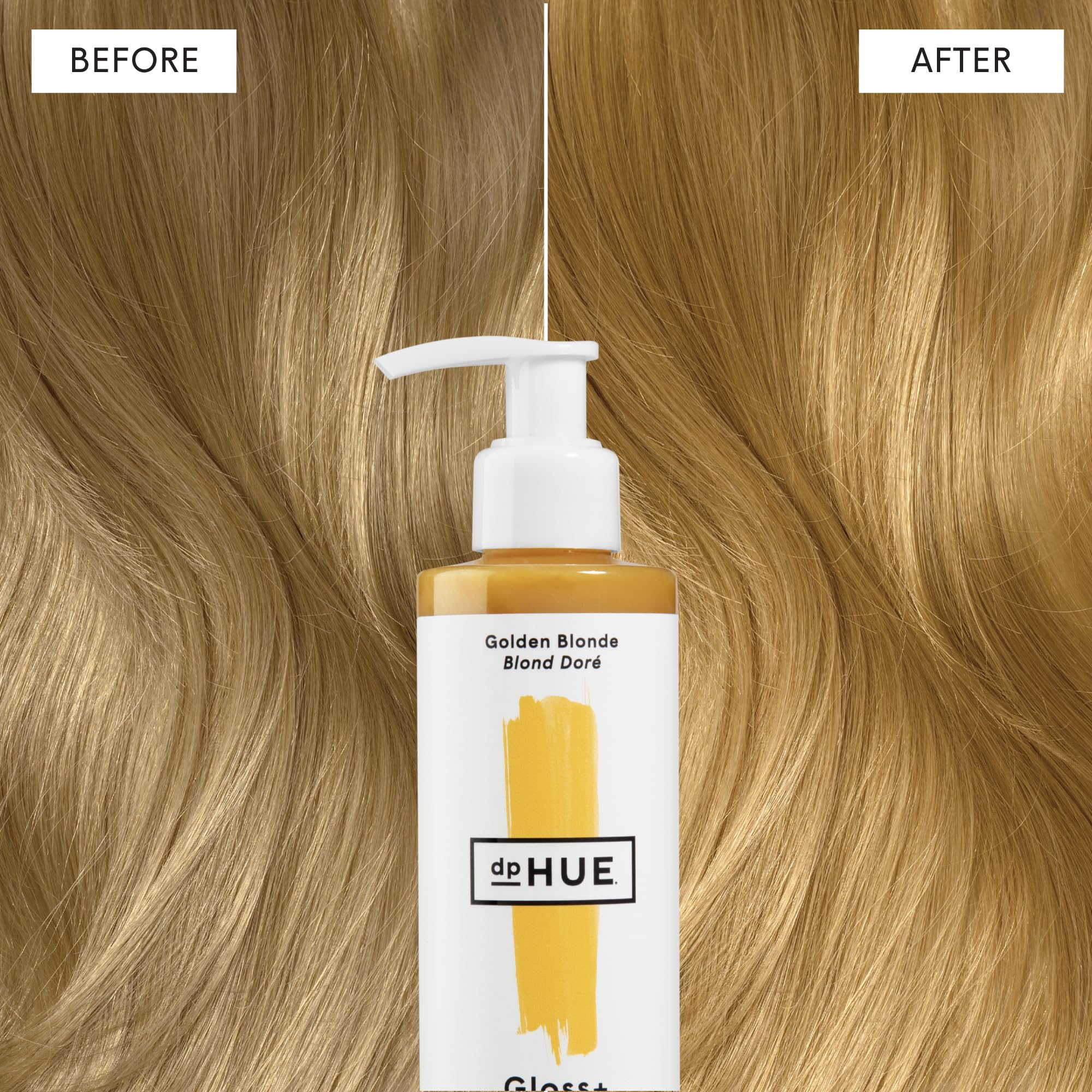 dpHUE applied to damp hair demonstrating effortless at-home benefit